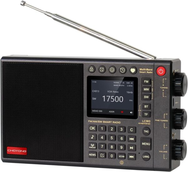 Radio Choyong Lc90 Multi Banda 4G Wifi Internet Ssb Onda Corta Bluetooth