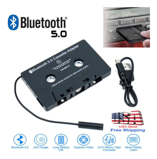 Receptor De Bluetooth Para Stereo Con Cassette En Auto - Imagen 2