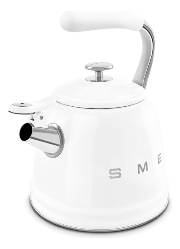 Pava Smeg Silbadora Hervidor Hornalla Retro 2.4 L | Blanco - Imagen 5