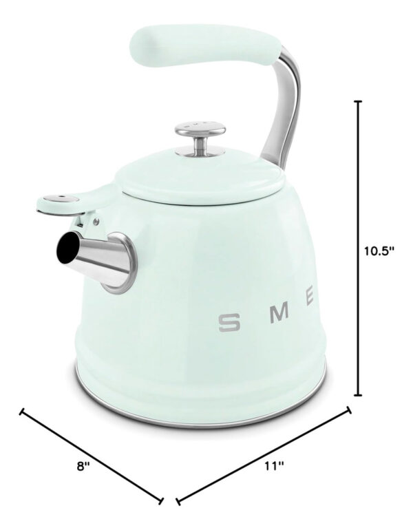 Pava Smeg Silbadora Hervidor Hornalla Retro 2.4 L | Verde Pastel - Imagen 13