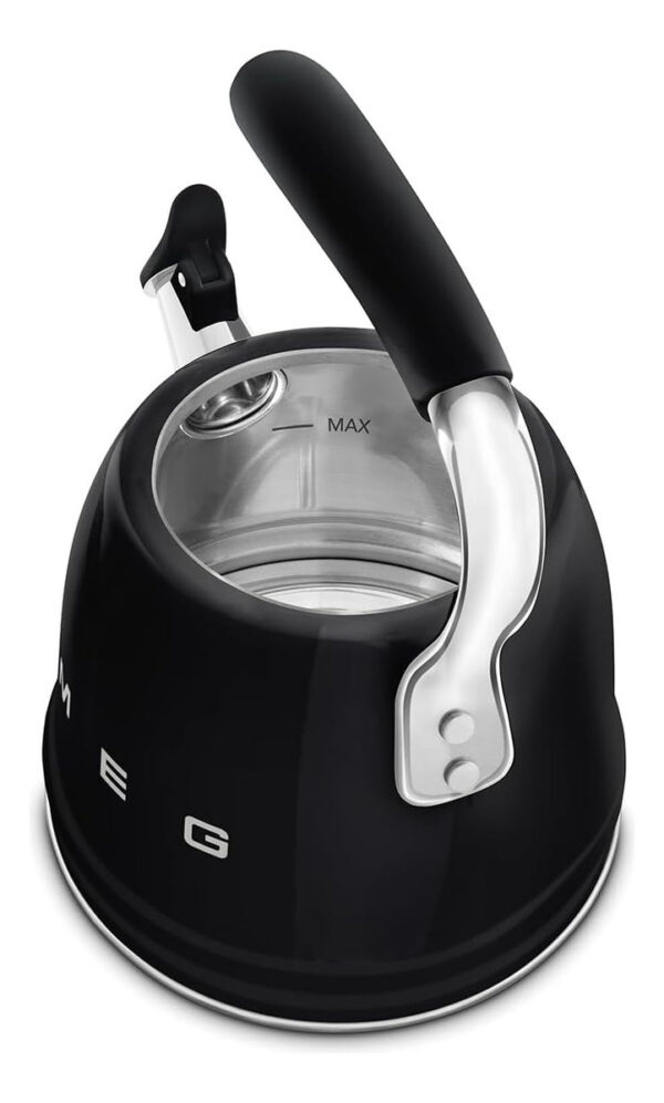 Pava Smeg Silbadora Hervidor Hornalla Retro 2.4 L | Negro - Imagen 9