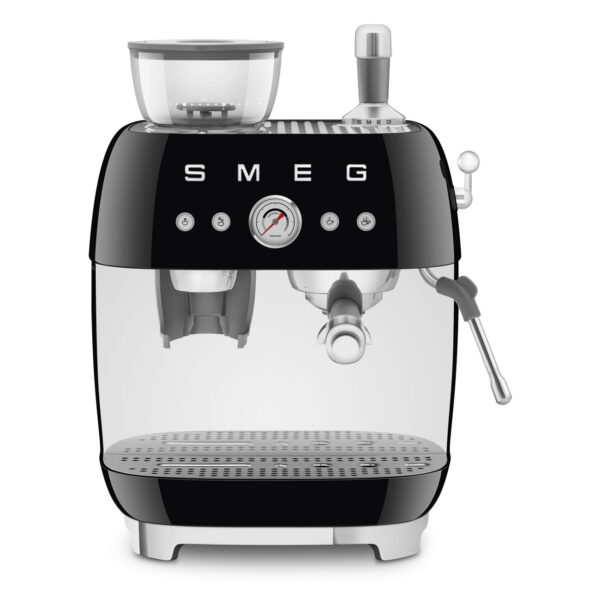 Cafetera Espresso Smeg Italiana C/ Molinillo 220 Volts Negro - Imagen 2