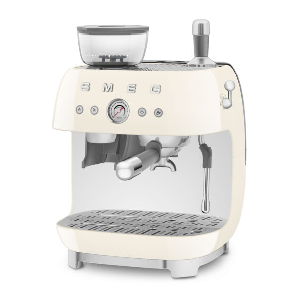 Cafetera Espresso Smeg Italiana C/ Molinillo 220 Volts Crema - Imagen 4