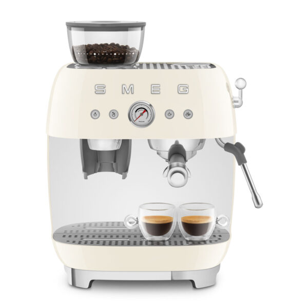 Cafetera Espresso Smeg Italiana C/ Molinillo 220 Volts Crema