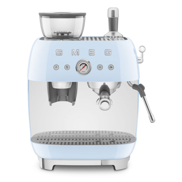 Cafetera Espresso Smeg Italiana C/ Molinillo 220 Volts Celeste - Imagen 2