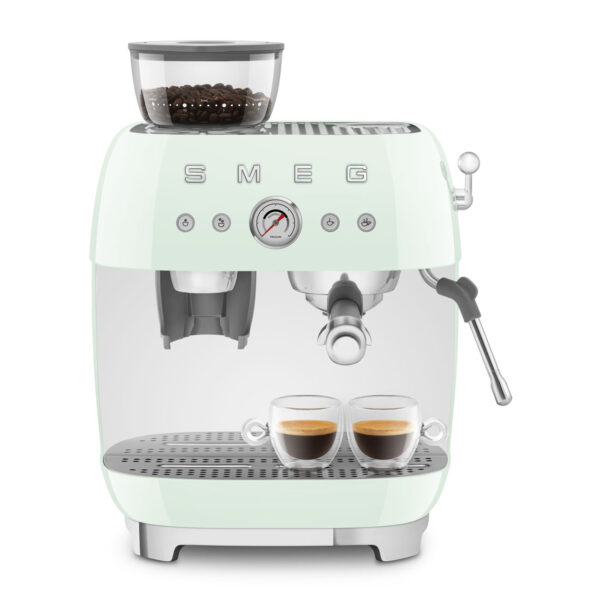 Cafetera Espresso Smeg Italiana C/ Molinillo 220 Volts Verde