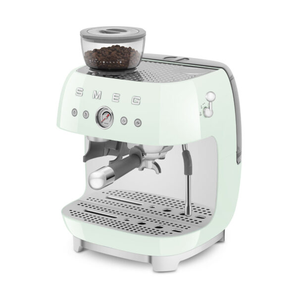 Cafetera Espresso Smeg Italiana C/ Molinillo 220 Volts Verde - Imagen 7