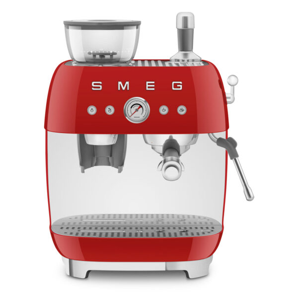 Cafetera Espresso Smeg Italiana C/ Molinillo 220 Volts Rojo - Imagen 6