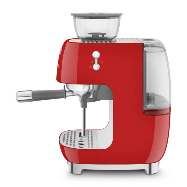 Cafetera Espresso Smeg Italiana C/ Molinillo 220 Volts Rojo - Imagen 2