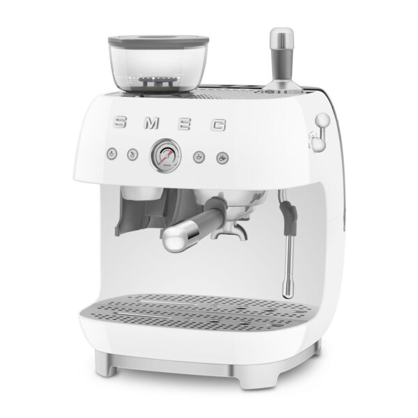 Cafetera Espresso Smeg Italiana C/ Molinillo 220 Volts Blanco - Imagen 4