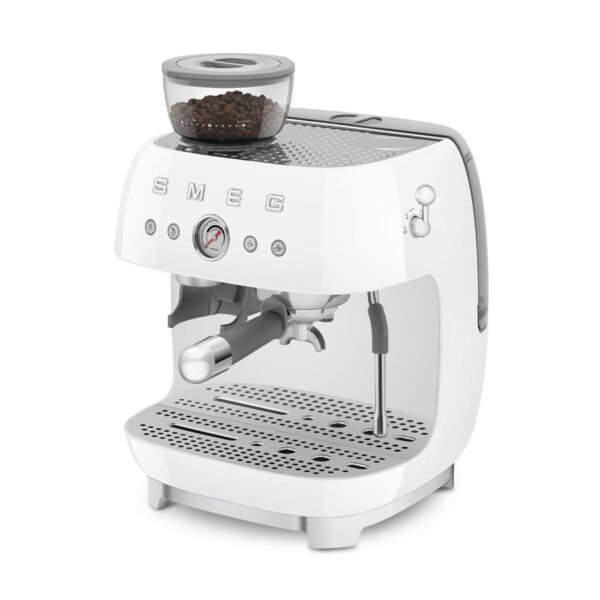 Cafetera Espresso Smeg Italiana C/ Molinillo 220 Volts Blanco - Imagen 7